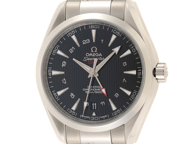 OMEGA オメガ シーマスター アクアテラ 150M コーアクシャル GMT 231.10.43.22.01.001 ブラック メンズ 自動巻き （2148103584145）【200】