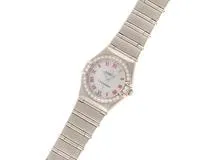 OMEGA　オメガ　レディース腕時計　コンステレーション　ダイヤベゼル　1476.63.00　クオーツ　ホワイトシェル文字盤　ステンレス　本体のみ【433】