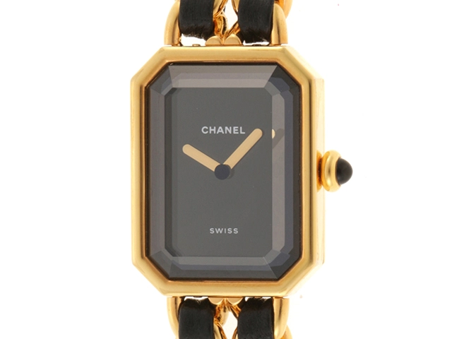 CHANEL シャネル 腕時計 プルミエールM H0001 ゴールドメッキ/革