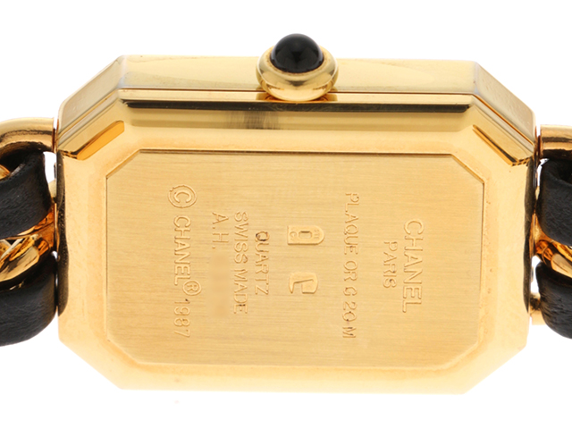 CHANEL シャネル 腕時計 プルミエールM H0001 ゴールドメッキ/革