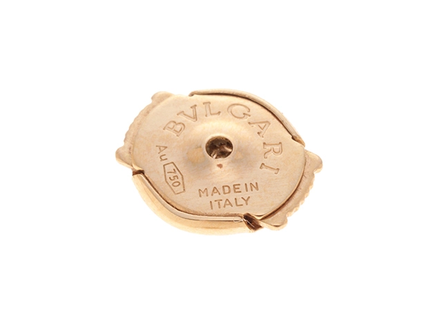 BVLGARI ブルガリ B-zero1 フープ ピアス PG 11.1g 357096【434】