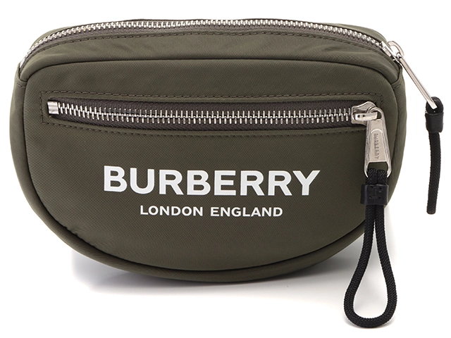 Burberry バーバリー ボディー ウエストバッグ ロゴ グレー ナイロン