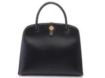 HERMES エルメス ハンドバッグ ダルヴィーMM ブルーインディゴ ボックスカーフ 刻印無し 2148103585425【472】