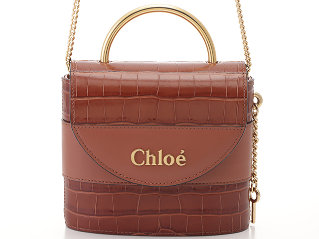 Chloé クロエ アビーロック スモールチェーンショルダー ブラウン