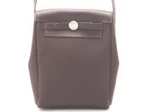 HERMES エルメス エールバッグTPM ダークブラウン ブラウン キャンバス