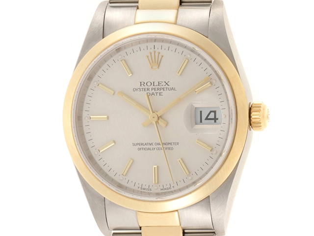 ROLEX ロレックス オイスターパーペチュアル デイト 15203 シルバー 