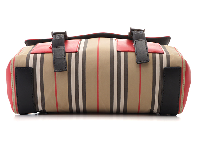 BURBERRY バーバリーチェック バックパック ベージュ／レッド