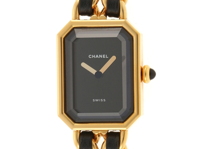 CHANEL シャネル プルミエールL H0001 金メッキ/レザー ブラック文字盤 レディース クォーツ【460】2148103588969  の購入なら「質」の大黒屋（公式）