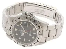 S番1994年並行品 ROLEX ロレックス 腕時計 エクスプローラーII 16570 ステンレス ブラック文字盤 トリチウム シングルバックル 自動巻き【472】SJ