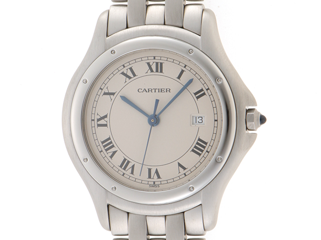 Cartier カルティエ 腕時計 クーガーLM W35002F5 シルバー ユニ