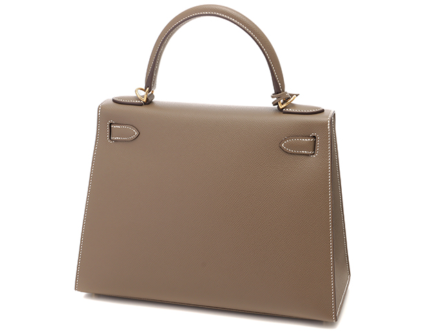 Sale エルメス HERMES ケリーヴォーエプソン　正規品 エルメス ケリー28 セリエ ヴォーエプソン ブラック シルバー