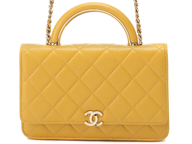 シャネル CHANEL マトラッセ トップハンドル チェーンウォレット