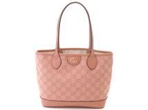 GUCCI　グッチ　トートバッグ　キャンバス　オフィディア　ＧＧスモールトート　ピンク　キャンバス　【472】LN