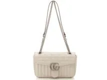 ☆GUCCI☆ GG マーモント ミニ バケットバッグ ホワイト GGマーモント〕スモール バケットバッグホワイト レザー | GUCCI公式
