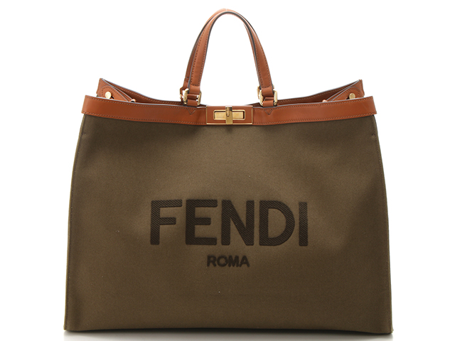 FENDI フェンディ キャンバス ピーカブー エックストート 2WAY