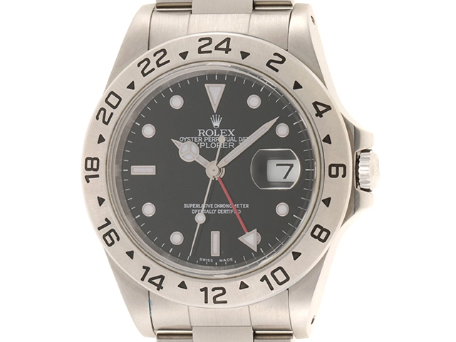 ROLEX ロレックス エクスプローラー2 16570 ブラック メンズ 自動巻き OH/研磨済み （2148103595387）【200】
