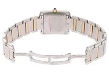 Cartier カルティエ 腕時計 タンクフランセーズLM W51005Q4 アイボリー文字盤 K18イエローゴールド/ステンレス 自動巻き【472】SJ