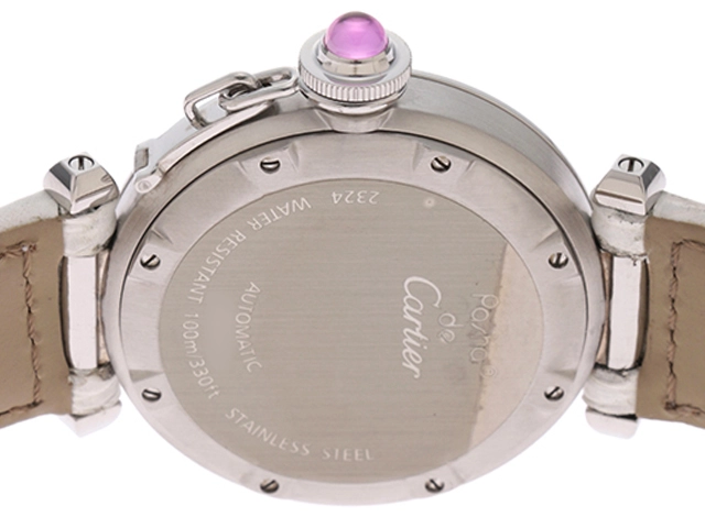 Cartier カルティエ 腕時計  パシャC ドゥ カルティエ W3109699 2007クリスマス限定モデル ステンレス ウィンターフラワー ステンレス/アリゲーターベルト 自動巻き【471】