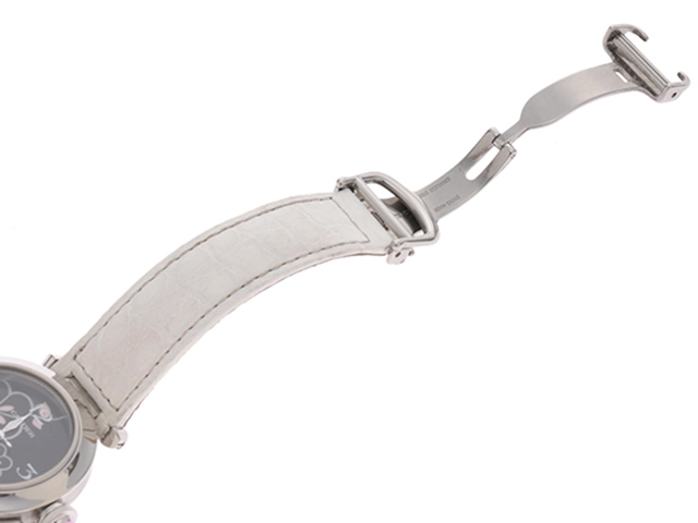 Cartier カルティエ 腕時計  パシャC ドゥ カルティエ W3109699 2007クリスマス限定モデル ステンレス ウィンターフラワー ステンレス/アリゲーターベルト 自動巻き【471】