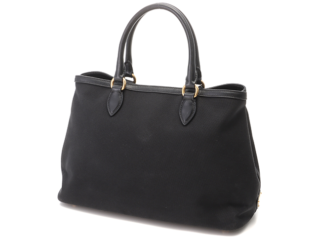 ⭐️aya　　　　PRADA ブラックレザー ミュール 38 PRADA プラダ 2wayショルダー ブラック キャンバス／レザー