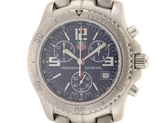 TAG HEUER タグ・ホイヤー リンク クロノグラフ CT1110.BA0550 SS ブルー文字盤 クォーツ  【460】2148103597985 の購入なら「質」の大黒屋（公式）