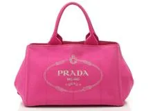 PRADA プラダ カナパＭ フューシャ キャンバス BN1877 【436