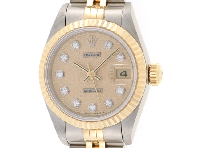 U番 ROLEX ロレックス デイトジャスト 69173G 自動巻き SS/YG  
