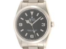2001年並行紙ギャラ　ROLEX　ロレックス　メンズ腕時計　エクスプローラーＩ　14270　P番　ブラック文字盤　自動巻　ステンレススティール【433】