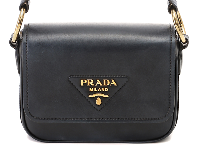 PRADA プラダ ショルダーバッグ ネイビー カーフ【473】 の購入なら