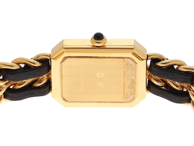 CHANEL シャネル プルミエールL H0001 ゴールドメッキ / 革 レディース時計 【460】2148103604331