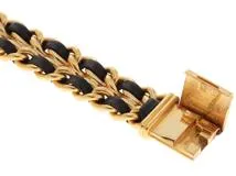 CHANEL シャネル プルミエールＬ H0001 ゴールドメッキ / 革　レディース時計　【460】2148103604331