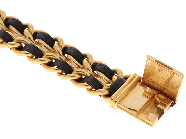 CHANEL シャネル プルミエールL H0001 ゴールドメッキ / 革 レディース時計 【460】2148103604331