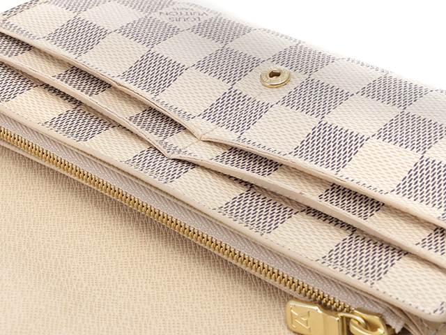 LOUIS VUITTON ルイ・ヴィトン ポルトフォイユ・サラ ダミエ・アズール