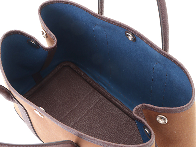 HERMES エルメス ガーデンパーティTPM ブラウン シルバー金具