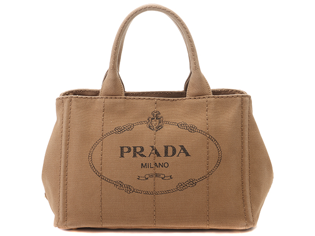 PRADA プラダ ハンドバッグ ショルダーバッグ カナパ ミニ ブラウン