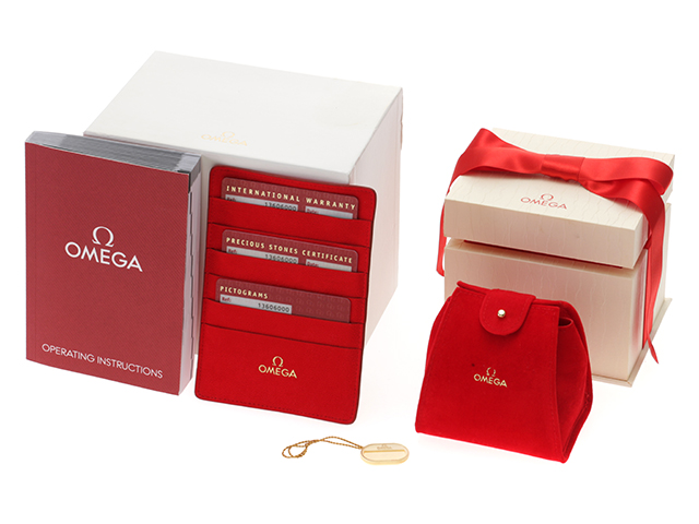 OMEGA オメガ コンステレーション ミニ ダイヤベゼル ブラウン