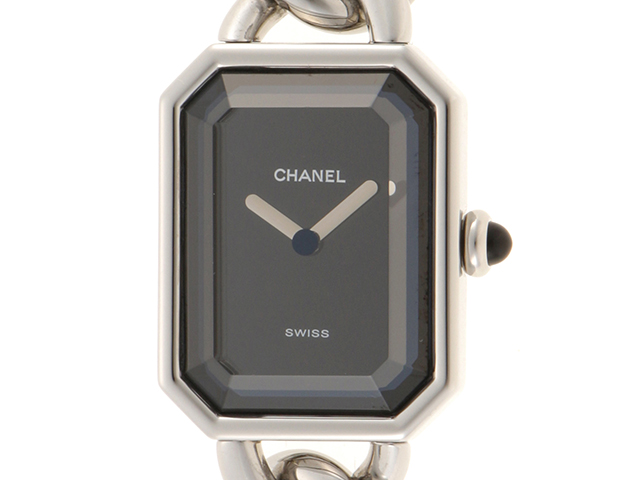 CHANEL シャネル 腕時計 プルミエールM H0452 ステンレス ブラック文字