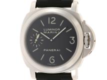 PANERAI　パネライ　ルミノールマリーナ　PAM00111 OP6727　SS/ラバー　手巻き　ブラック　メンズ【430】2148103606878
