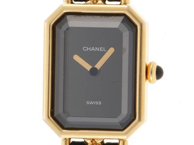 CHANEL シャネル 腕時計 プルミエールL H0001 ゴールドメッキ/革