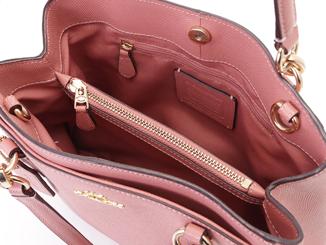 COACH コーチ ミネッタ 2wayショルダーバッグ ピンク レザー