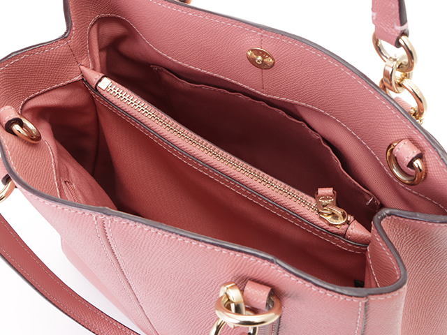 COACH コーチ ミネッタ 2wayショルダーバッグ ピンク レザー