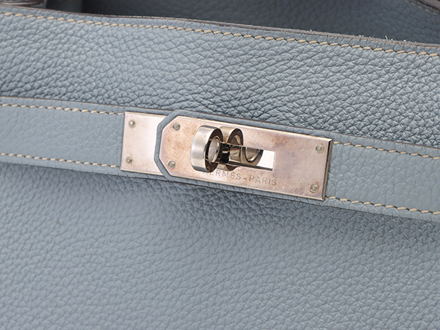 HERMES エルメス ショルダーバッグ ソーケリー ブルーリン トゴ