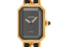 CHANEL　シャネル　プルミエールL　H0001　GP/革　女性用クオーツ時計【473】