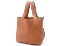 HERMES エルメス ピコタンロックMM ハンドバッグ ゴールド SV HERMES エルメス ピコタンロックMM ハンドバッグ ゴールド SV