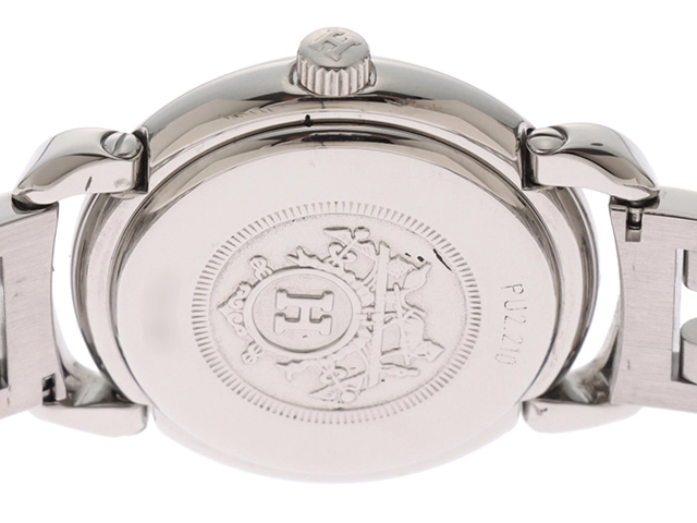 HERMES エルメス 腕時計 プルマン PU2.210 グレー レディース クオーツ (2148103610882)【200】