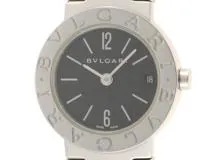 BVLGARI ブルガリ 腕時計 ブルガリブルガリ BB23SS ステンレス ブラック文字盤 クォーツ レディス【472】SJ