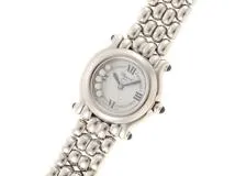 Chopard ショパール 腕時計 ハッピースポーツ 27/8250-23 ステンレス 5Pダイヤモンド ホワイト文字盤 クォーツ【472】