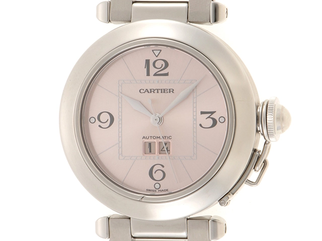 Cartier カルティエ パシャC W31058M7 ビッグデイト オートマチック ピンク文字盤 レデイーズ（2148103614729）【200】  の購入なら「質」の大黒屋（公式）