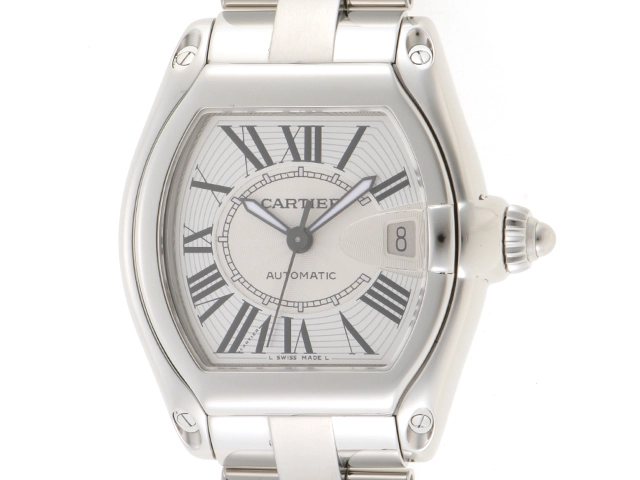Cartier カルティエ ロードスターLM W62000V3 ステンレス 替えナイロンベルト 男性用自動巻時計【473】  の購入なら「質」の大黒屋（公式）