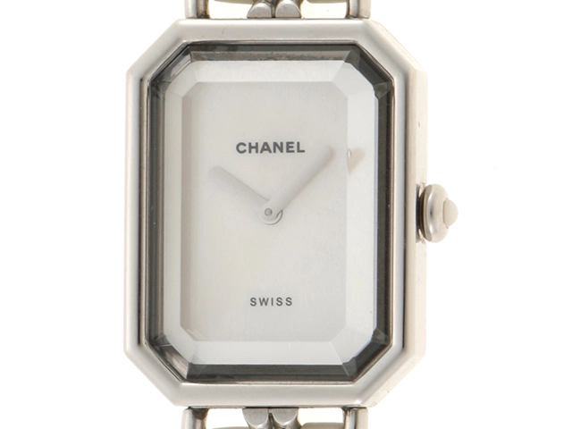 CHANEL シャネル 腕時計 プルミエールL H1639 ステンレス/革 シェル文字盤 Lサイズ クオーツ【472】SJ